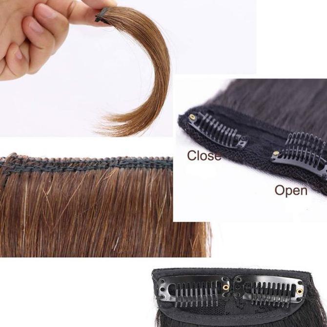 Lansungkirim- Hair Clip Wig Rambut Palsu Wanita Klip Rambut Palsu Invisible
