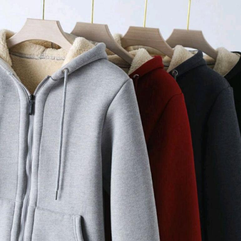 BEST SALE Jaket hoodie cowok distro / hoodie lapis bulu / hoodie tebal pria / hoodie zipper / zip up