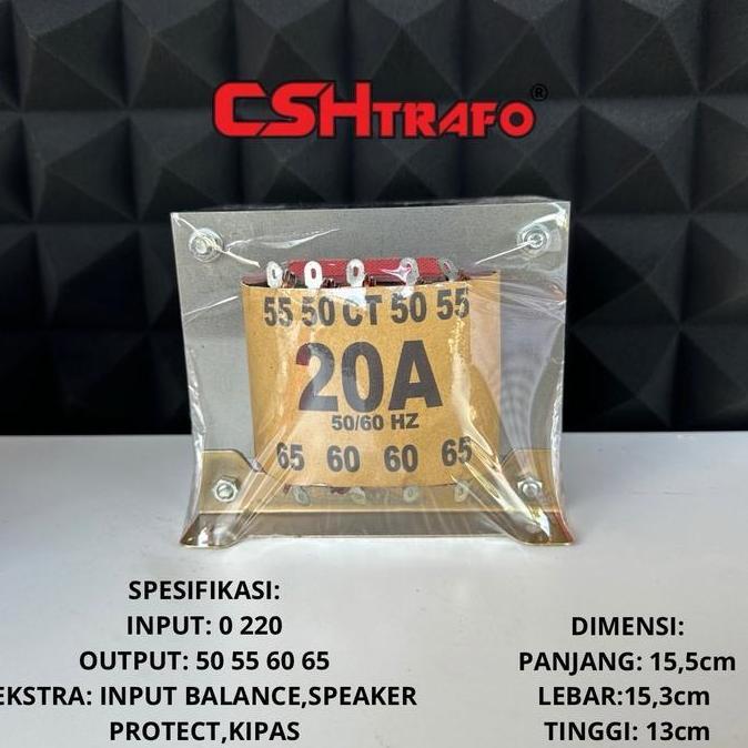 Promo Trafo Kotak Csh Premium (Murni) 20A Ct 65V 100% Tembaga Murni