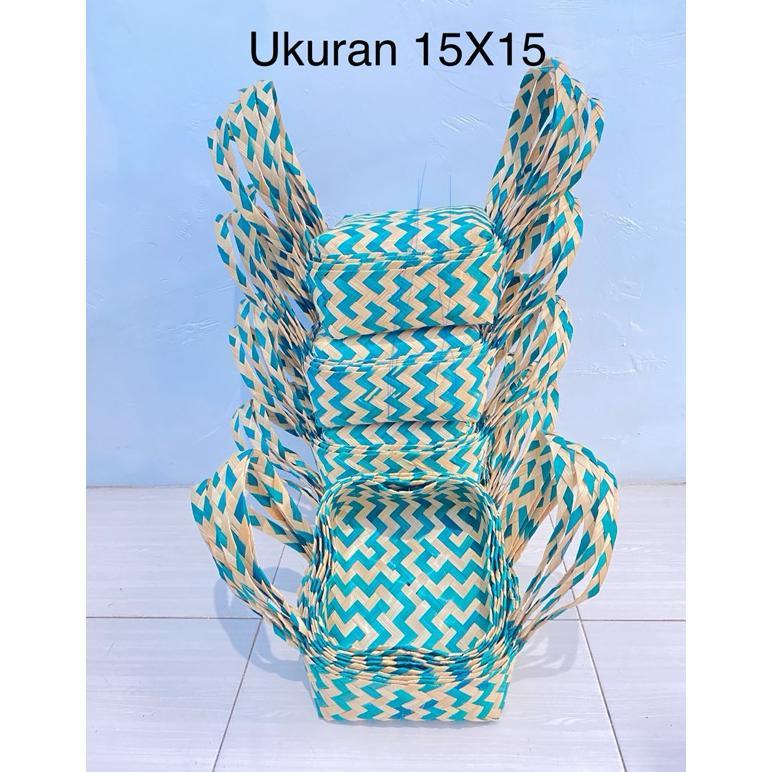 Besek Jinjing 15X15 Besek Warna Besek Hias Besek Hampers