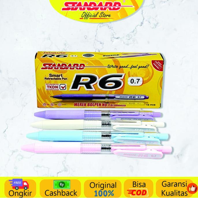 Bisa- Standard - Pulpen R6 ( Alat Tulis / Pen / Ballpoint / Pena )