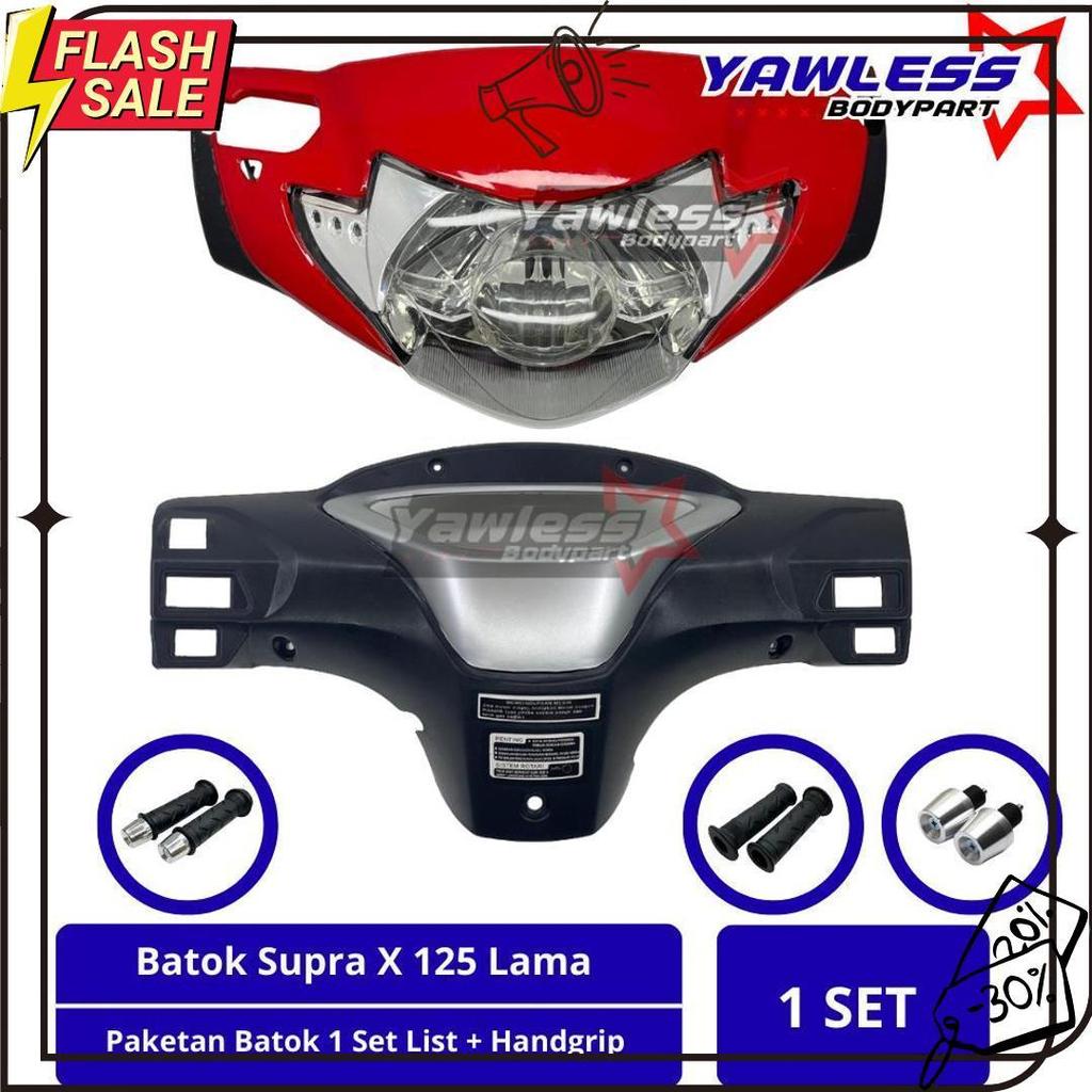 Batok Supra X 125 Lama Merah Plus Lampu Depan Supra X 125 Lama / Totok Depan Supra X 125 Merah Siap 