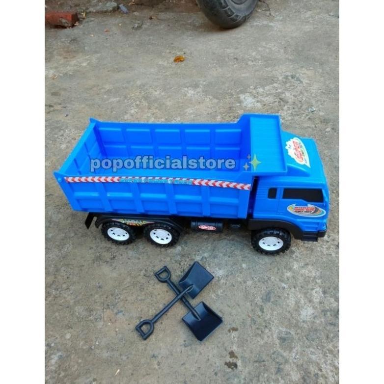 exclusive mainan anak truk bak pasir besar - mainan mobil truk bak
