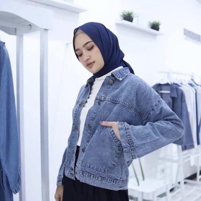 sale Jaket Wanita Denim Jeans - SEOM jacket Oversize - hipster Jaket