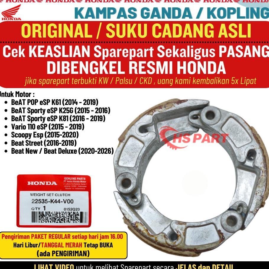 Kampas Ganda Otomatis Kopling Beat Fi Stater Halus Original Beat POP Scoopy Esp Vario 110 Fi Beat St