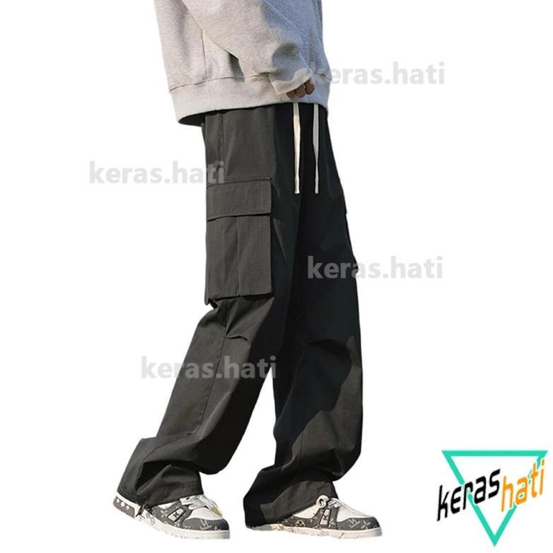 Hot Deals Drs. Store Celana Cargo Panjang Pria Celana Cargo Pria Dewasa Celana Korean Style Pria Loo