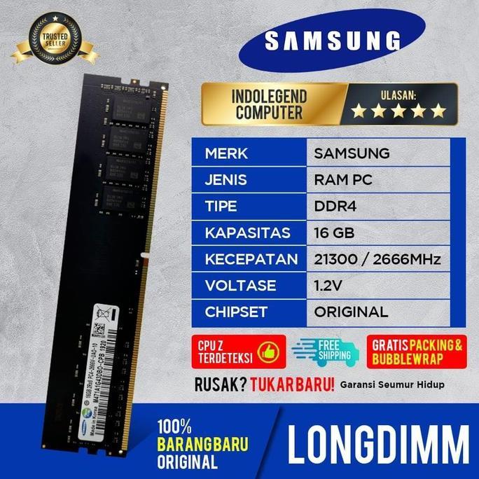 samsung longdim ddr4 16gb pc2666 Terlaris