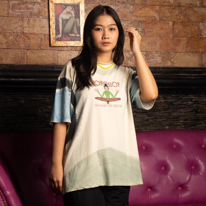 Hoi Polloy - T-Shirt Kaos Treasure The Leisure Tie Dye (Multicolor)Unisex Fit LM