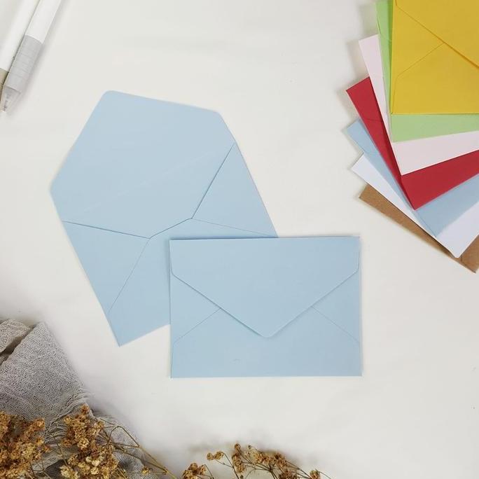 Prikiti- ( Isi 10 ) Amplop A7 Coklat Merah Hijau Pink Putih Biru Amplop Murah Nikahan Undangan Wedin