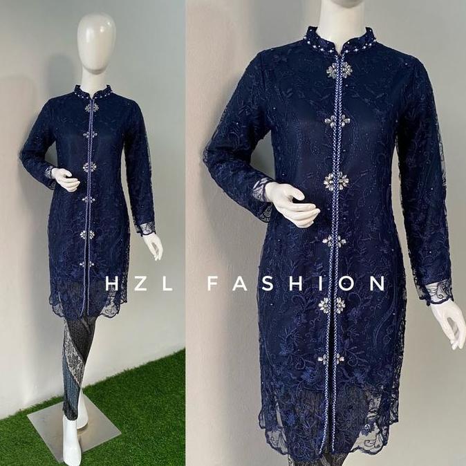 Kebaya Tunik Tille | Tunik Atasan Payet Baju Kondangan Pesta Wanita Wisuda Setelan