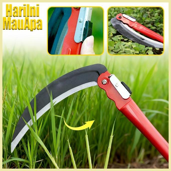 h.samiliran - sabit pisau arit celurit rumput taman super garden 5mm lipat sabit potong ranting poho