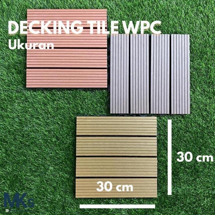 limenshayara - decking tile wpc - lantai indoor dan outdoor - lantai kayu bongkar pasang - decking t