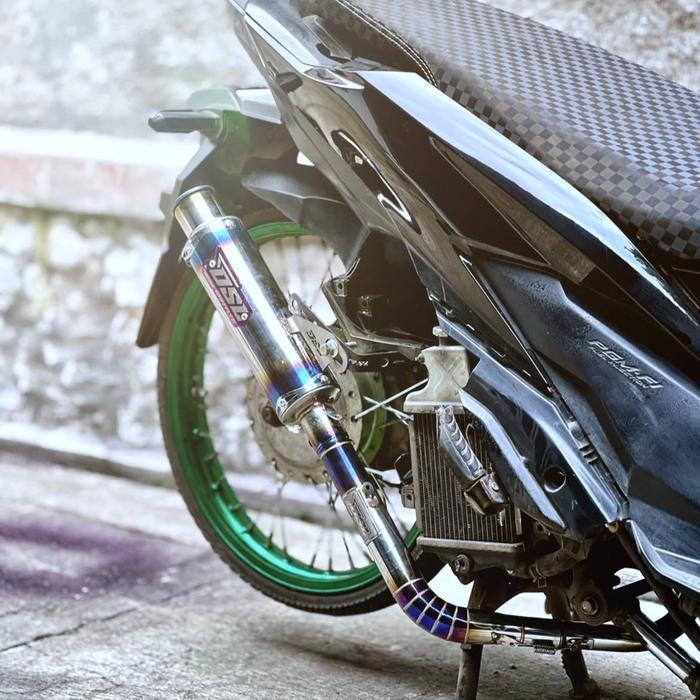 [Special Live] Knalpot Salemba Full Blue Edition Original Dsl Muffler Pnp Fullset Slincer+Leheran Un