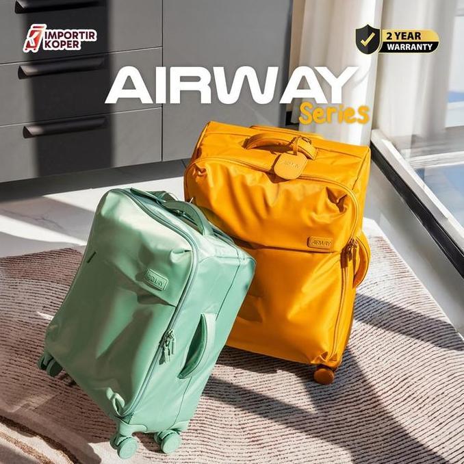 Koper Airway One Pocket Series 20 Inch Kabin Kain Nylon Suitcase Travel Business