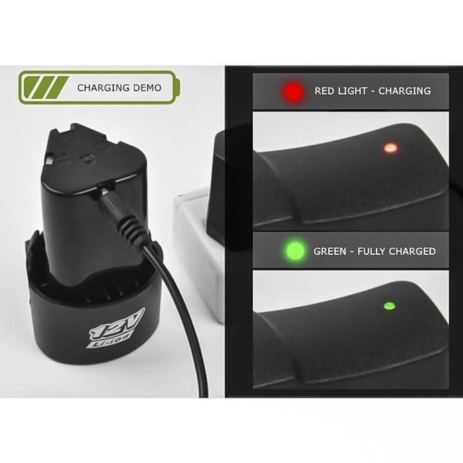 Davitbrakens99 - 2Pcs Baterai Lithium 12V Alat Listrik Baterai Aksesori Bor Tangan Baterai Untuk Xen