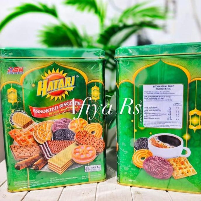 Hatari Assorted Biscuits Kue Lebaran Segi Empat 650Gr Promo Lebaran