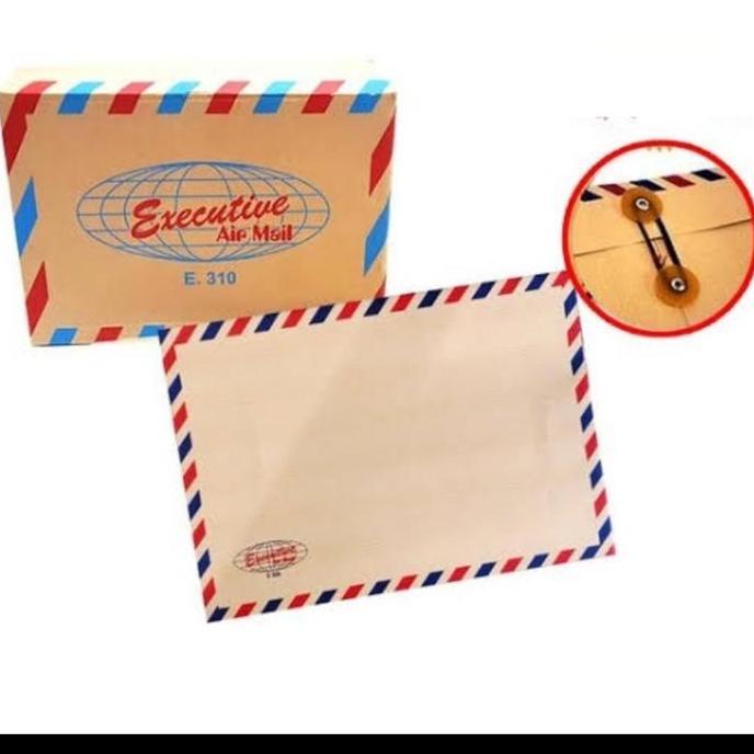 Prikiti- Amplop Coklat Executive Folio Tali 310 Airmail/Map Coklat Lamar Kerja Kertas