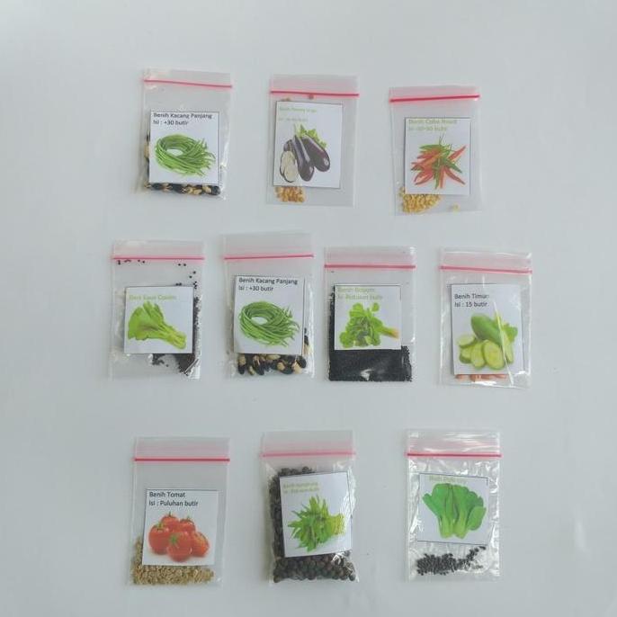 Joee- Paket Benih Bibit Sayuran Isi 10 Jenis Sayuran Dan Buah
