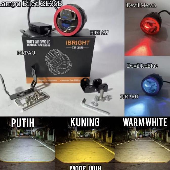 Yoi- Ibright Lampu Tembak Biled Laser Ze36B Original 5 Kabel