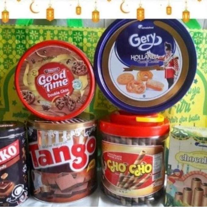 Hampers Gift Paket Lebaran Kue Kaleng - Isi 6 Kaleng 2024 Promo Lebaran