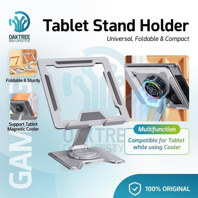 Yoviseban  - Oaktree Z4 Aluminium Tablet Holder Stand Holder Tablet Cooler Dudukan Tablet Multifungs