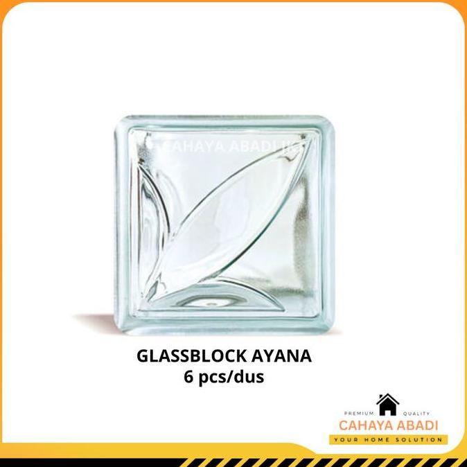 Cotoe- Glass Block Glassblok Mulia Ayana Per Dus Isi 6Pcs Kaca