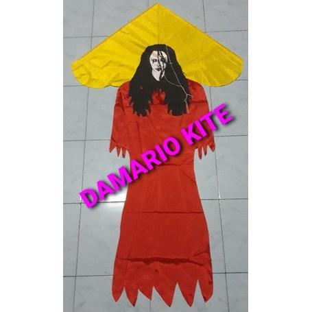 Xct-2328 Gs-56 Layangan Kunti Kain Merah/Putih 1Pcs Kuntilanak Termurah - 100% Ori