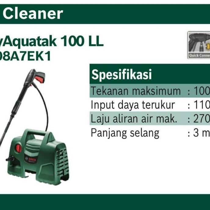 Bosch High Pressure Cleaner Easy Aqt 100 - Jet Cleaner Bosch Aquatak