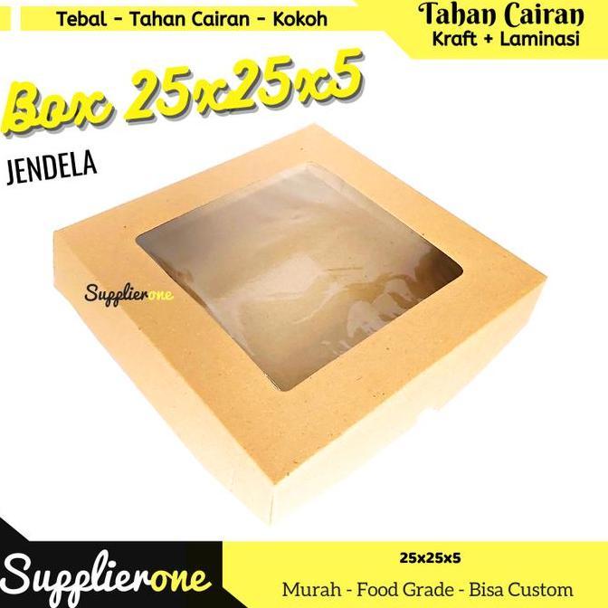 Eggx- Box 25X25X5 Isi 25/ Dus Nasi / Dus Muffin / Dus Cupcake / Dus Kue