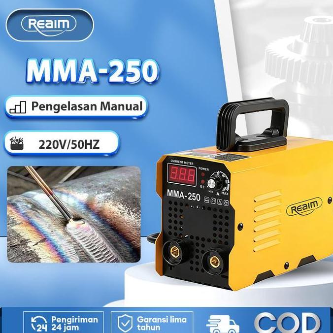RAEIM MESIN LAS INVERTER MMA-250105A 450 WATT INVERTER MESIN LAS MESIN TRAFO LAS  ALAT LAS IGBT MESI