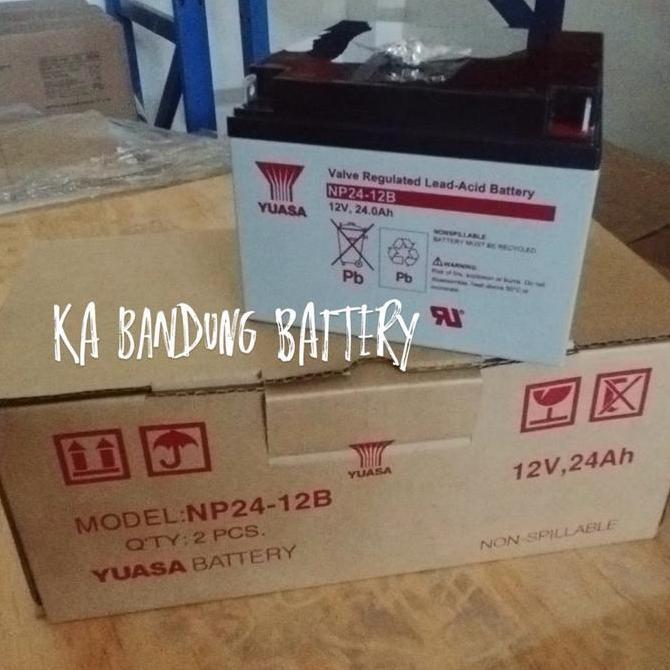 TERBARU - Aki Kering Yuasa NP24-12 Baterai Yuasa 12v 24ah Yuasa vrla 12 v 24 ah