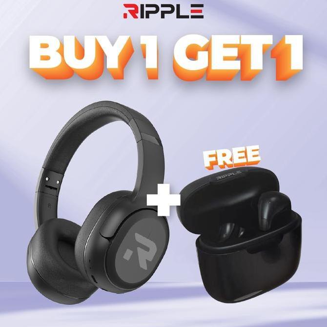 Super Promo BundleRipple Rippods Headphone +True Go Tws Bluetooth Earphone