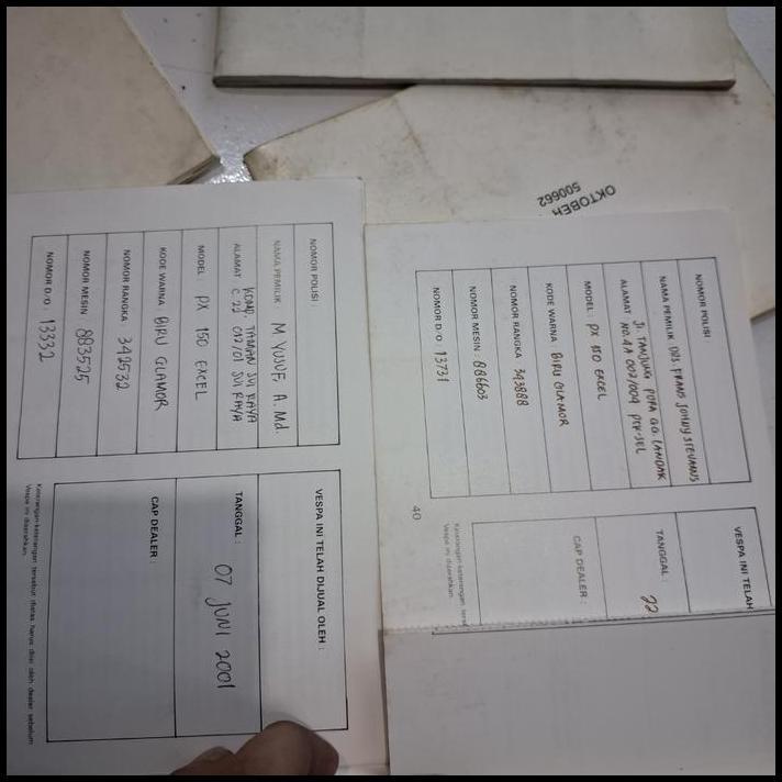 TERLARIS BUKU PETUNJUK DAN PEMAKAIAN VESPA EXCEL 150 ORIGINAL BEKAS BAGUS WARNA MOTOR BIRU 