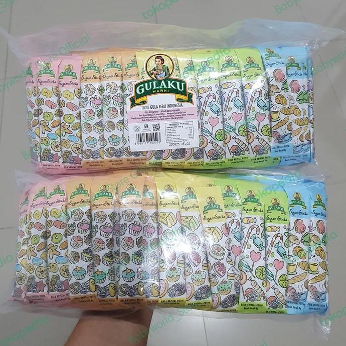 Gulaku Putih gula stick pack 250 sticks x 8gr