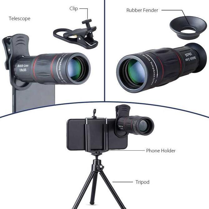 cifareger_store - lensa telephoto apexel 18x25 18x zoom lensa apexel apexel28x25