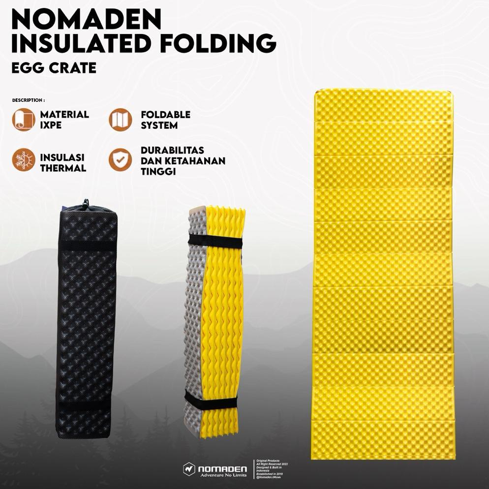 promo nomaden insulated folding egg crate ixpe - matras lipat ultralight nomaden