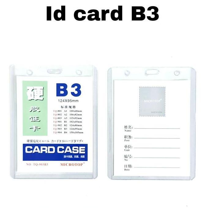 Gg Id Card B3 (20 Pcs) (Minimal 5) / Kartu Id/Name Tag/Gantungan Nama Diskon