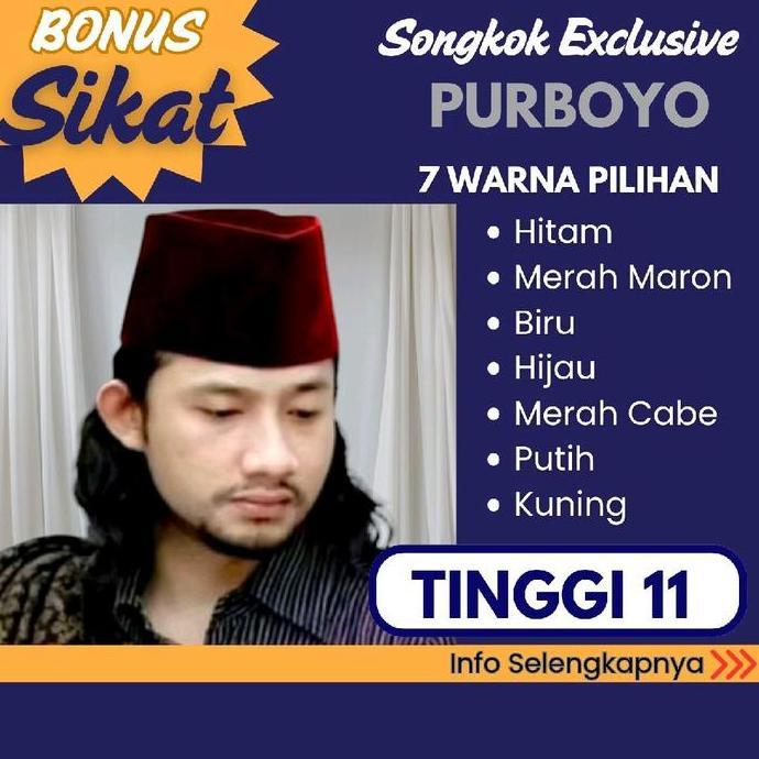 Termurah / Hot Sale Peci Tinggi 11 Cm - Beludru Halus Dan Tebal Berkualitas Premium Model Ac -  Kopi