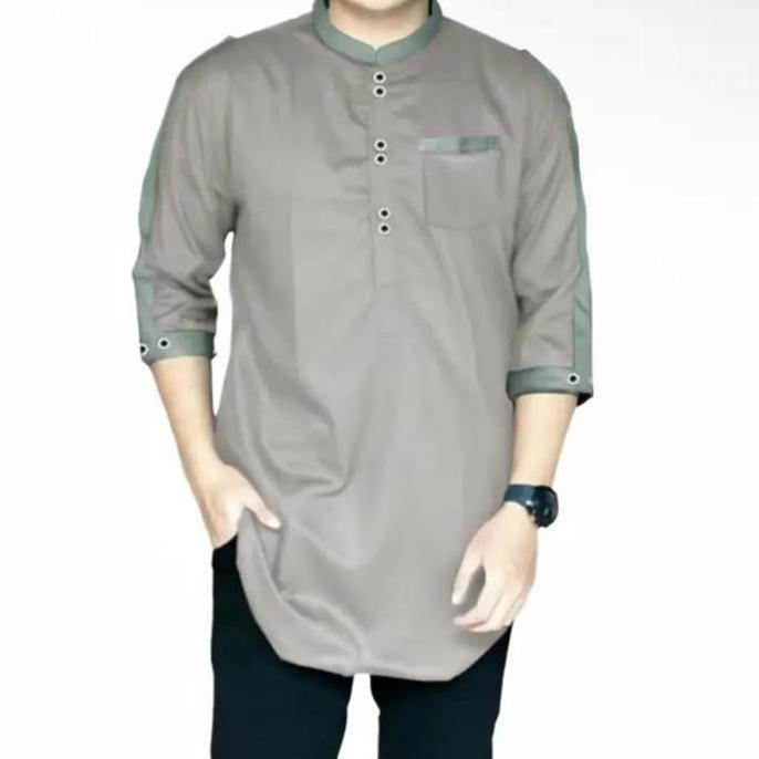 PIK - Koko Kurta Zaka Dewasa Baju Pria Jumbo Kurta Muslim Panjang Katun Toyobo