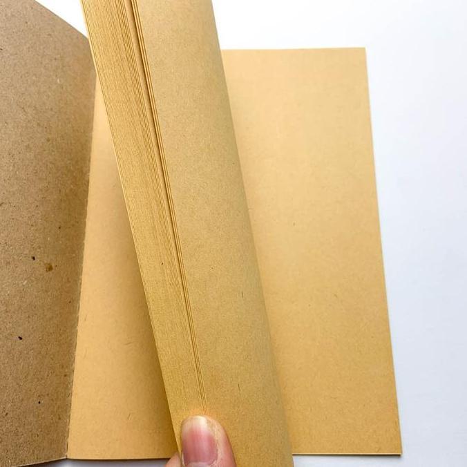 [Tulis.Id] Basic Brown Sewn Notebook Plain Polos Jahit B5