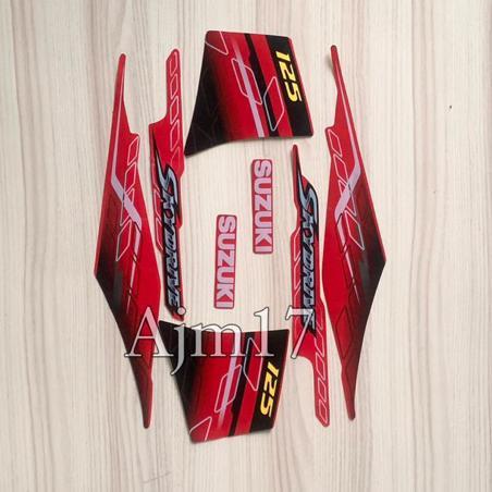 Stiker Striping Motor Skydrive 2009 Merah