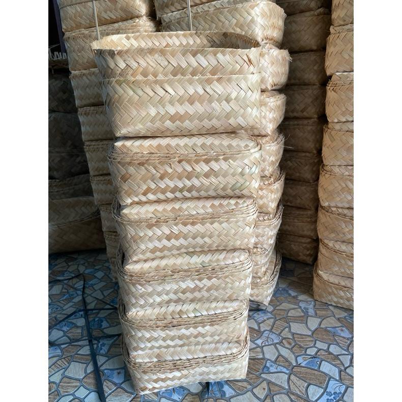 Besek Bambu 25X25 Termurah,Box Catering Makanan,Hampers,Dll