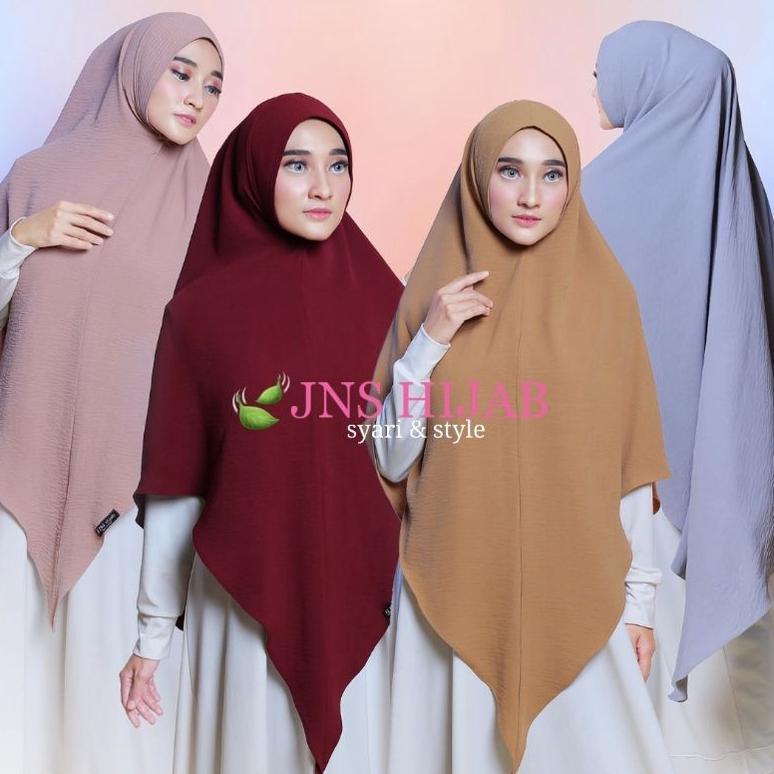 BIG PROMO KHIMAR SHOPIA CRINKLE /HIJAB SYARI 1 LAPIS/ JILAB LV/KHIMAR PREMIUM/HIJAB CRINKLE AIRFLOW 
