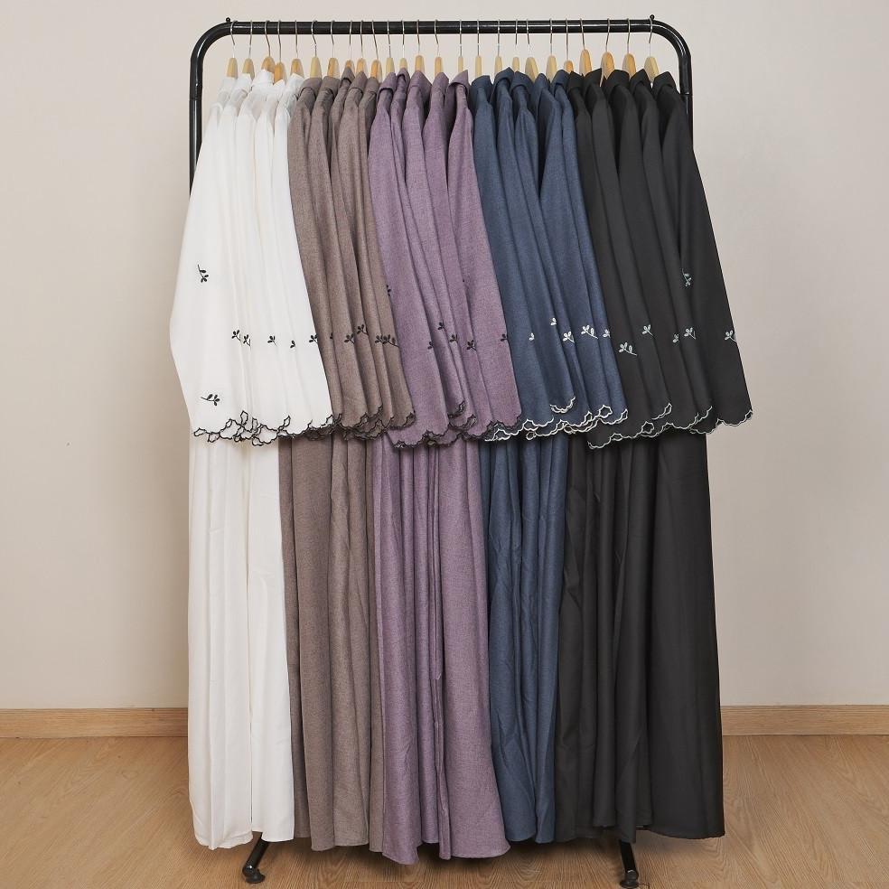 TERMURAH Le Khari Renata Gamis Bordir Gamis Katun Madinah Gamis Busui Size S - XL