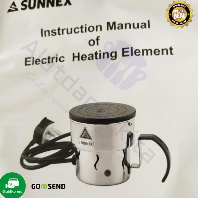 Elemen Pemanas Air Mug Element Heating Chafing Dish Sunnex 350 Watt
