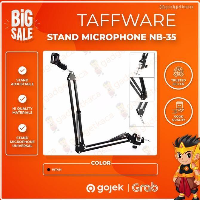 Stand Mic Condenser Taff Studio NB 35 Recording Microphone Taffware