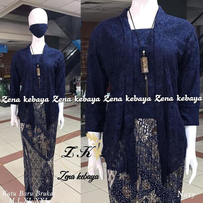 Setelan Dan Atasan Kebaya Modern Kebaya Kutu baru Brokat Motif Bunga Kebaya Wisuda Remaja Baju Konda