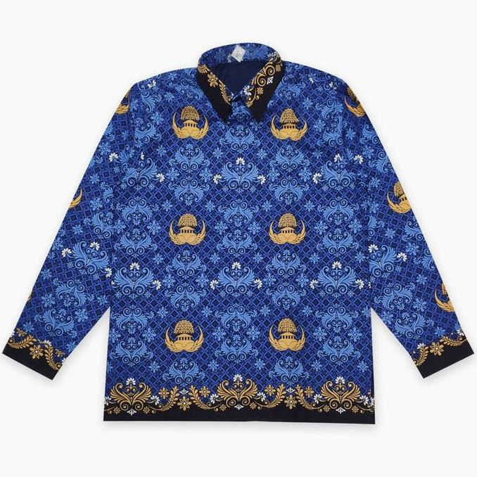 Kemeja seragam batik KORPRI pria terbaru bahan katun 40 S lapis furing M L XL XXL 3L 4L 5L 6L 7L  9L