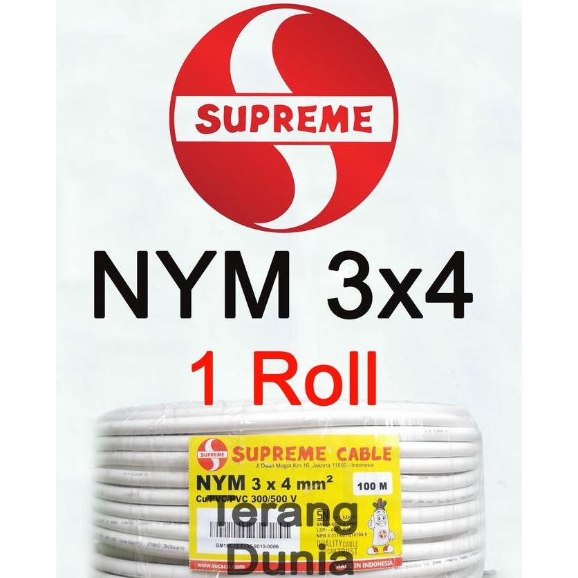 Promo Kabel Supreme Nym 3X4 Roll Kabel Nym 3X4 Supreme Roll Kabel Tunggal 3X