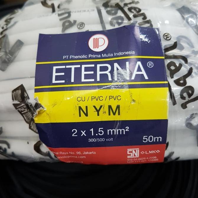 Murah Kabel Nym 2X1,5 Eterna / Nym 2X1,5 Eterna (50M)